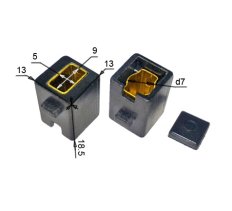 Щеткодержатели для эл-та,подходят для УШМ-125/900 Интерскол (пара) 010317(9)